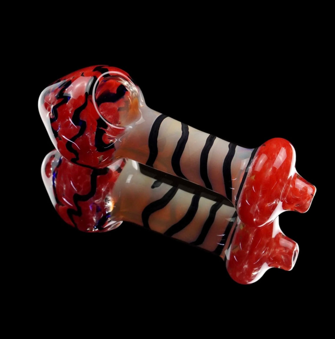 Red Candy Glass Spoon pipe