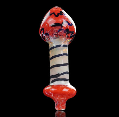 Red Candy Glass Spoon pipe